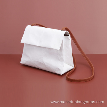 Kraft Paper Mini Pouch White Sling Bag Ladies Shoulder Bag